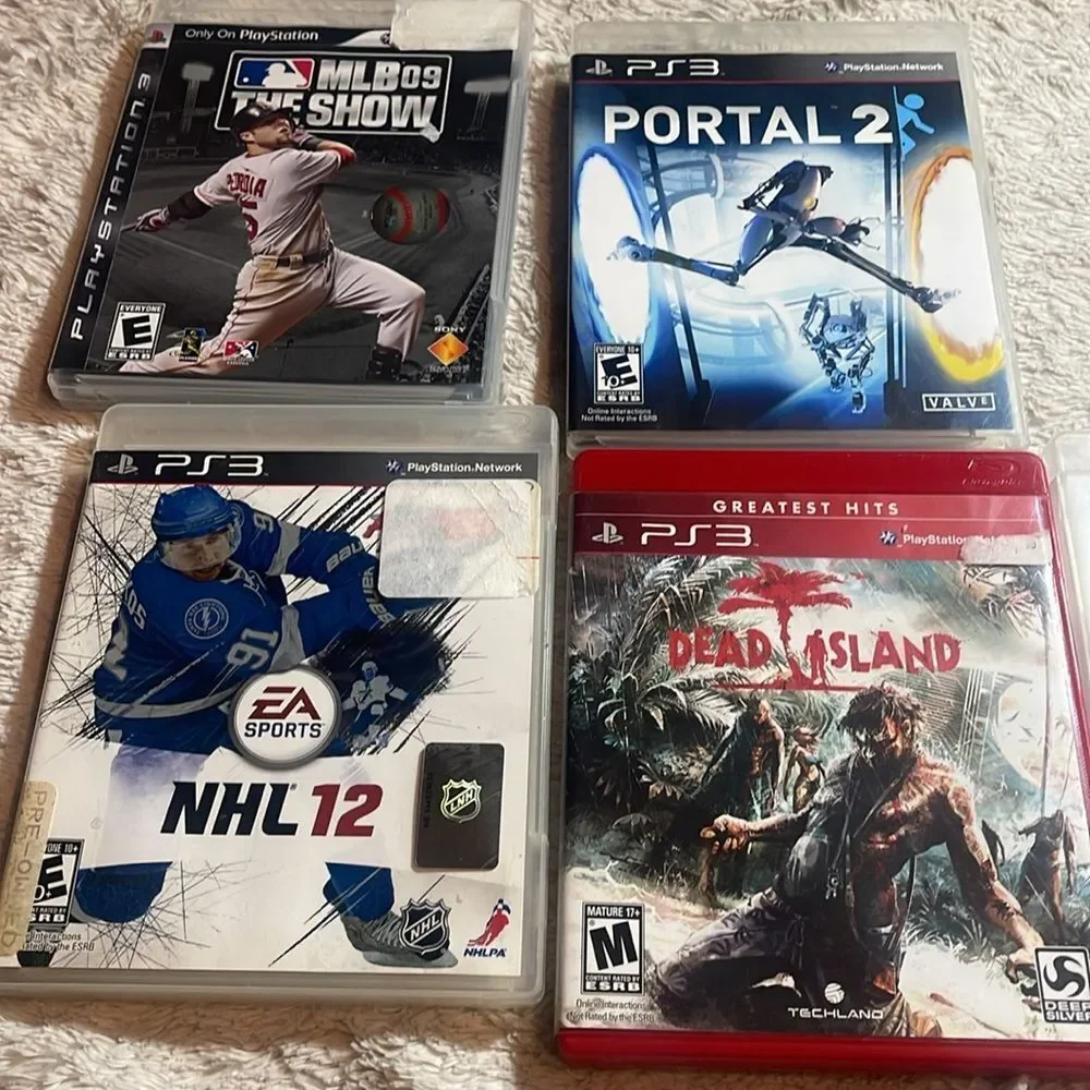 PS3 Game Bundle: MLB, Portal 2, NHL 12, Dead Island , nba 2k